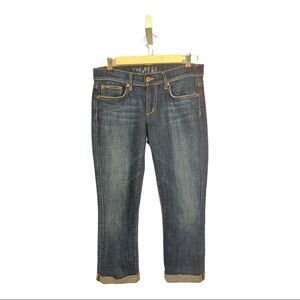 JOE’S Women’s Rolled Cuff Best Friend Cropped Denim Jeans Blue Size 24